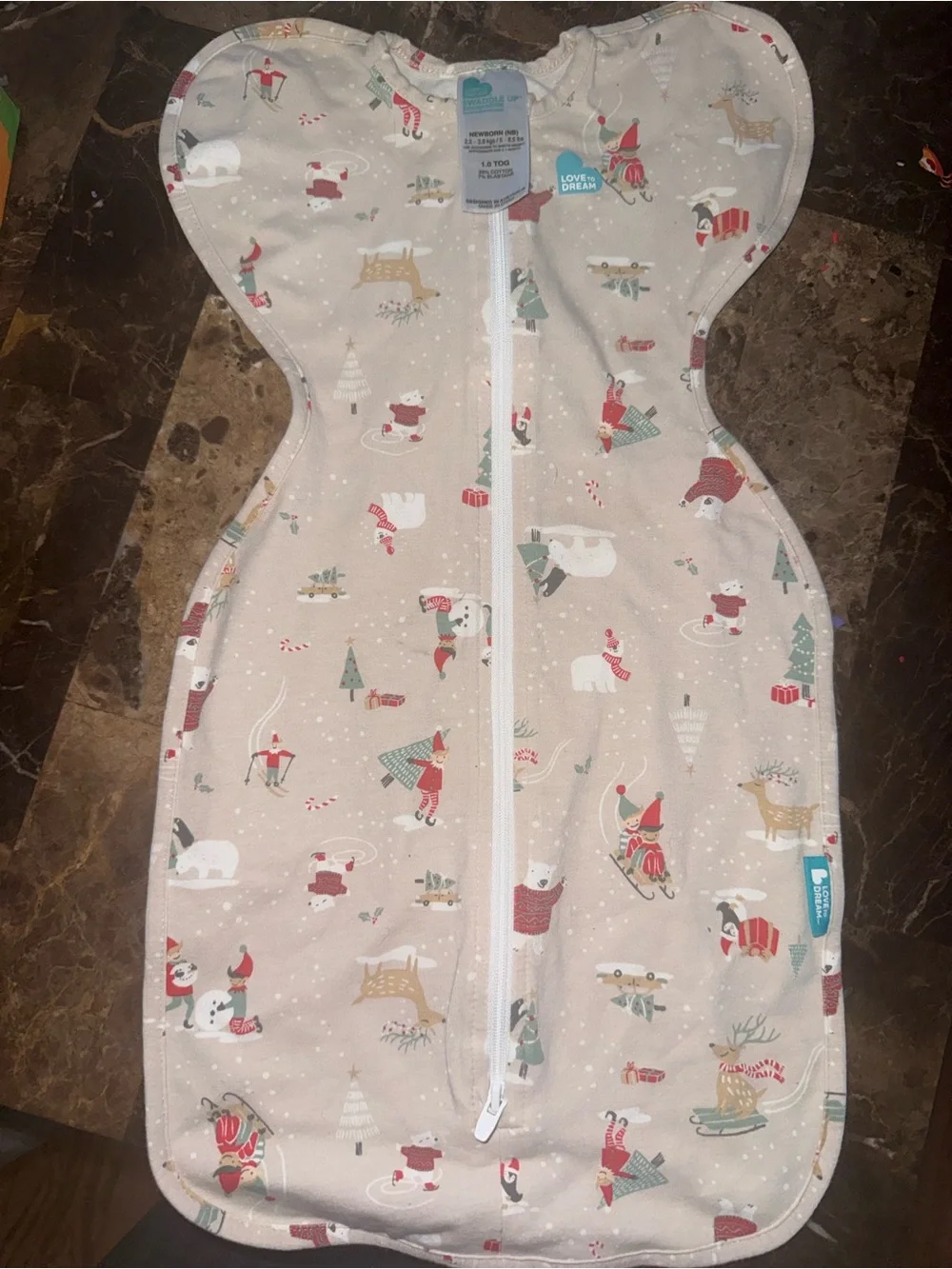 Love to Dream winter theme SwaddleUp